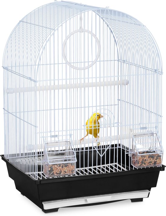 Petite cage à oiseaux Relaxdays - cage à canaris - cage pour oiseaux - cage  à oiseaux... | bol