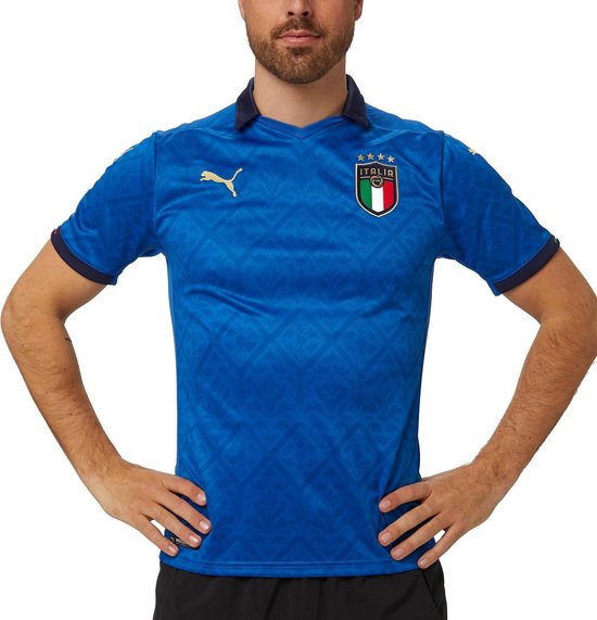 Omtrek bouwer ontrouw Puma Uefa Euro 2020 Italië Thuisshirt 20/22 Heren - Blauw - Maat M | bol.com