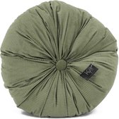 Rond velvet kussen