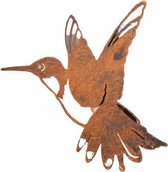 Art Bizniz Lucky Bird Hummingbird Acier Brun rouille