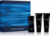 Armani Code Homme Giftset - 50 ml eau de toilette spray + 75 ml showergel + 75 ml aftershave balm - cadeauset voor heren