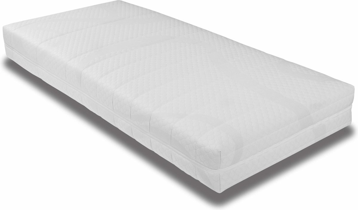 Ledikant Matras 70x200 x10cm koudschuim hybrid matras met anti-allergische wasbare hoes / 