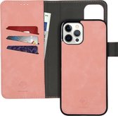 iPhone 12 Pro Max hoesje bookcase - iPhone 12 Pro Max wallet case - hoesje iPhone 12 Pro Max bookcase - Kunstleer - Roze - iMoshion Uitneembare 2-in-1 Luxe Bookcase