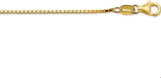 Quickjewels - Gouden Ketting Venetiaans 1,2 mm - 70 cm lengte -Geelgoud - The Jewelry Collection
