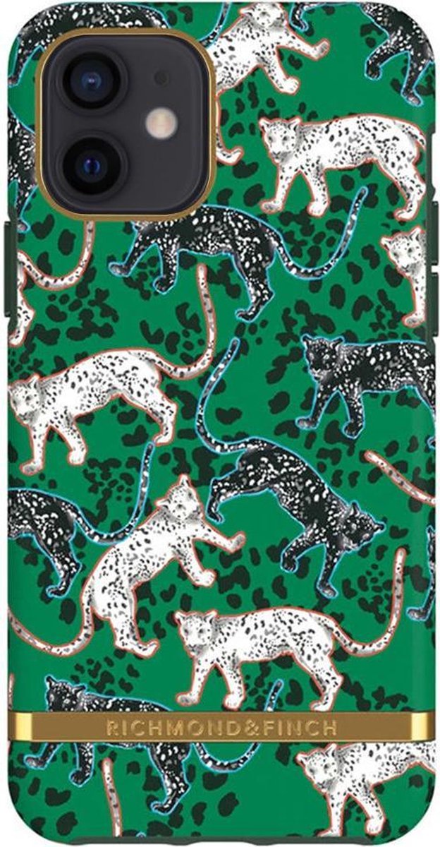 Richmond & Finch Green Leopard luipaarden hoesje voor iPhone 12 en iPhone 12 Pro - groen