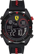 Ferrari - 0830743 - Horloge - Mannen - Zwart- Siliconen - Ø 44 mm