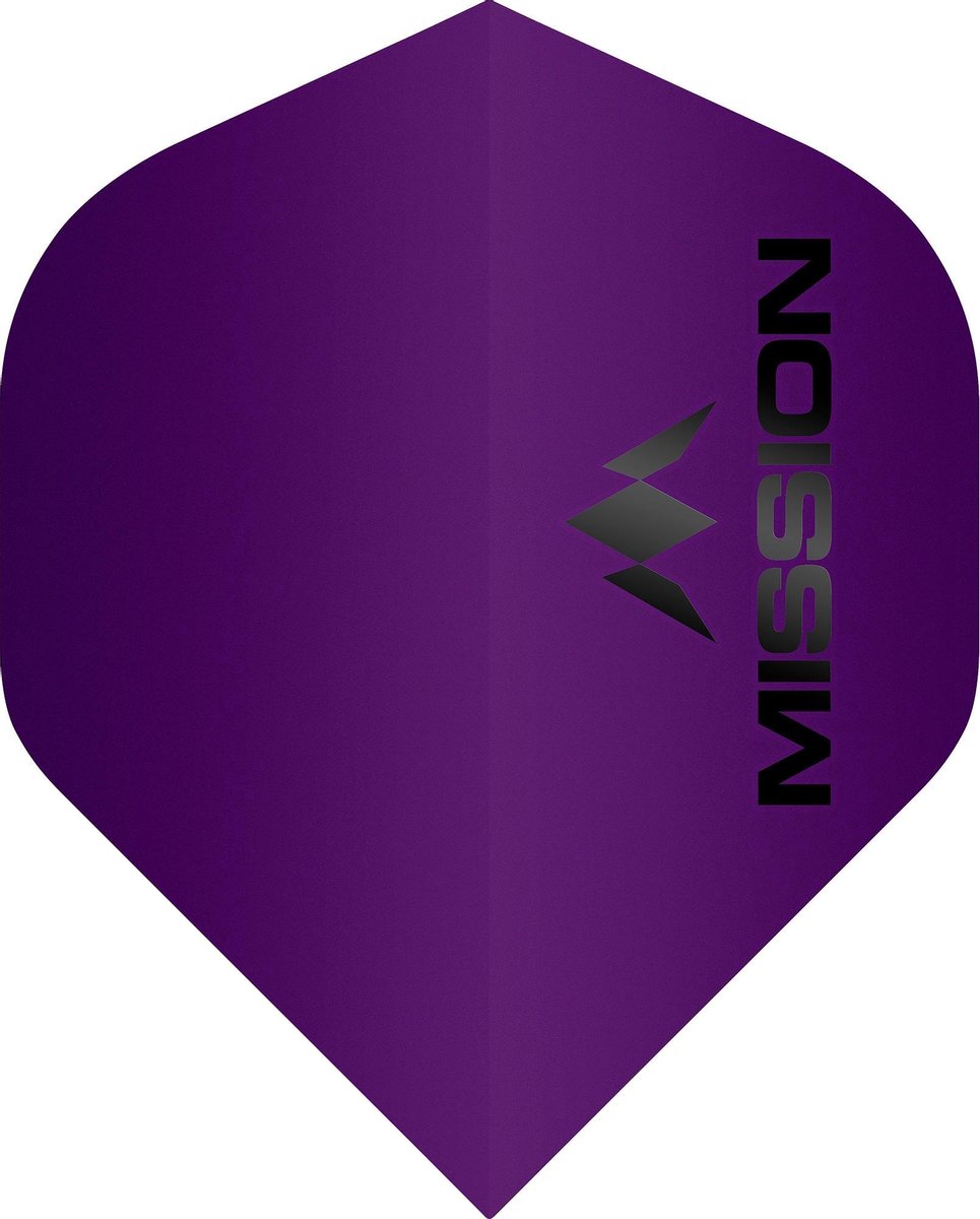 Mission Logo Std No2 Matte Purple - Dart Flights
