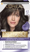 L’Oréal Paris Excellence Cool Creams 4.11 - Ultra Ash Bruin - Permanente haarverf
