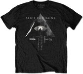 Alice In Chains Heren Tshirt -XL- Fog Mountain Zwart