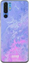 Huawei P30 Pro Hoesje Transparant TPU Case - Purple and Pink Water #ffffff
