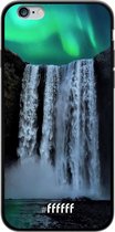 iPhone 6 Hoesje TPU Case - Waterfall Polar Lights #ffffff
