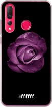 Huawei P30 Lite Hoesje Transparant TPU Case - Purple Rose #ffffff
