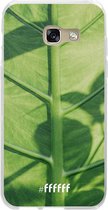 Samsung Galaxy A3 (2017) Hoesje Transparant TPU Case - Leaves Macro #ffffff