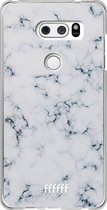 LG V30 (2017) Hoesje Transparant TPU Case - Classic Marble #ffffff