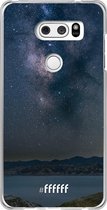 LG V30 (2017) Hoesje Transparant TPU Case - Landscape Milky Way #ffffff