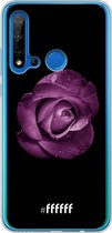 Huawei P20 Lite (2019) Hoesje Transparant TPU Case - Purple Rose #ffffff