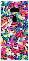 HTC U12+ Hoesje Transparant TPU Case - Sprinkles #ffffff