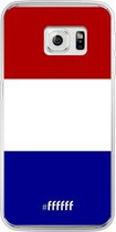 Samsung Galaxy S6 Edge Hoesje Transparant TPU Case - Nederlandse vlag #ffffff