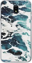Samsung Galaxy J7 (2018) Hoesje Transparant TPU Case - Waves #ffffff