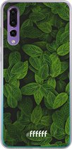 Huawei P30 Hoesje Transparant TPU Case - Jungle Greens #ffffff