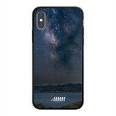 iPhone Xs Hoesje TPU Case - Landscape Milky Way #ffffff