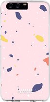 Huawei P10 Hoesje Transparant TPU Case - Terrazzo N°8 #ffffff