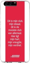 Huawei P10 Hoesje Transparant TPU Case - AFC Ajax Dit Is Mijn Club