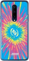 OnePlus 7 Pro Hoesje Transparant TPU Case - Flower Tie Dye #ffffff