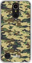 LG K10 (2017) Hoesje Transparant TPU Case - Desert Camouflage #ffffff