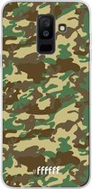Samsung Galaxy A6 Plus (2018) Hoesje Transparant TPU Case - Jungle Camouflage #ffffff