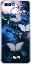 Honor 10 Hoesje Transparant TPU Case - Blooming Butterflies #ffffff