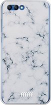 Honor 10 Hoesje Transparant TPU Case - Classic Marble #ffffff