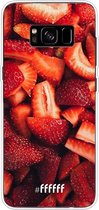 Samsung Galaxy S8 Plus Hoesje Transparant TPU Case - Strawberry Fields #ffffff