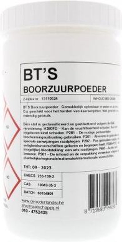 Boorzuurpoeder voor babys