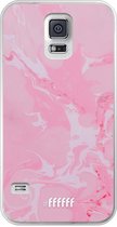 Samsung Galaxy S5 Hoesje Transparant TPU Case - Pink Sync #ffffff