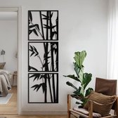 Metalen Wanddecoratie Bamboo 45x45cm