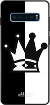 6F hoesje - geschikt voor Samsung Galaxy S10 Plus -  TPU Case - Chess #ffffff
