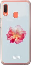 Samsung Galaxy A20e Hoesje Transparant TPU Case - Rouge Floweret #ffffff