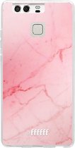 Huawei P9 Hoesje Transparant TPU Case - Coral Marble #ffffff