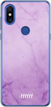 Xiaomi Mi Mix 3 Hoesje Transparant TPU Case - Lilac Marble #ffffff