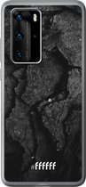 Huawei P40 Pro Hoesje Transparant TPU Case - Dark Rock Formation #ffffff