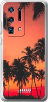 Huawei P40 Pro+ Hoesje Transparant TPU Case - Coconut Nightfall #ffffff