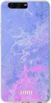 Huawei P10 Plus Hoesje Transparant TPU Case - Purple and Pink Water #ffffff