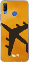 Huawei Nova 3 Hoesje Transparant TPU Case - Aeroplane #ffffff