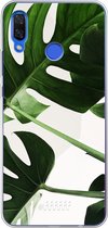 Huawei Nova 3 Hoesje Transparant TPU Case - Tropical Plants #ffffff