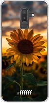 Samsung Galaxy J8 (2018) Hoesje Transparant TPU Case - Sunset Sunflower #ffffff