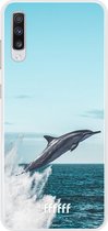 Samsung Galaxy A70 Hoesje Transparant TPU Case - Dolphin #ffffff
