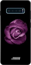 Samsung Galaxy S10 Plus Hoesje TPU Case - Purple Rose #ffffff