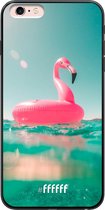 iPhone 6s Plus Hoesje TPU Case - Flamingo Floaty #ffffff