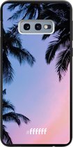 Samsung Galaxy S10e Hoesje TPU Case - Sunset Palms #ffffff